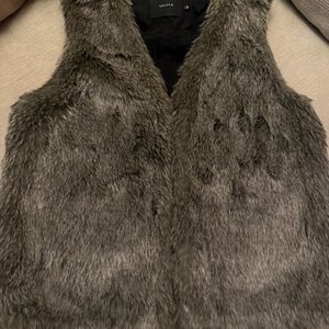 Woman’s Faux Fur Vest by Talula - Sz Small - Brown